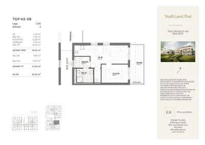 2-Zimmer-Wohnung kaufen in Graz – 44,51 m², € 213.204 – Bild 11 von 15
