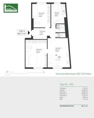 4-Zimmer-Wohnung kaufen in Wien – 87,1 m², € 359.000 – Bild 24 von 24