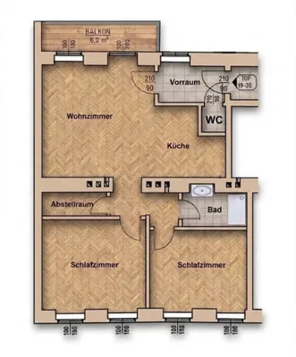 3-Zimmer-Wohnung kaufen in Wien – 66,88 m², € 396.500 – Bild 31 von 34