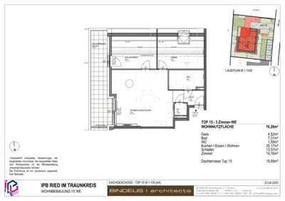 3-Zimmer-Wohnung mieten in Kirchdorf an der Krems – 76,28 m², € 1.188 – Bild 9 von 12