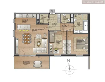 3-Zimmer-Wohnung mieten in Mödling – 83,07 m², € 1.999 – Bild 17 von 21