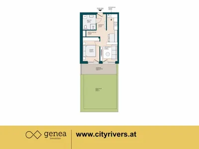 2-Zimmer-Wohnung mieten in Graz – 40,88 m², € 715 – Bild 2 von 17