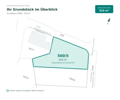 Grundstück kaufen in Urfahr-Umgebung – 910 m², € 215.000 – Bild 3 von 3