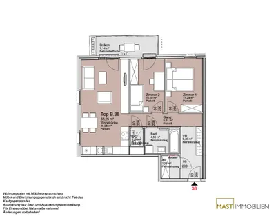 3-Zimmer-Wohnung kaufen in Wien – 68,25 m², € 430.000 – Bild 12 von 12