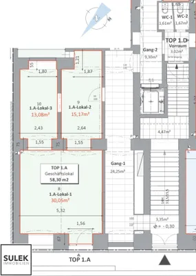3-Zimmer-Gewerbeimmobilie mieten in Wien – 58 m², € 816 – Bild 13 von 13