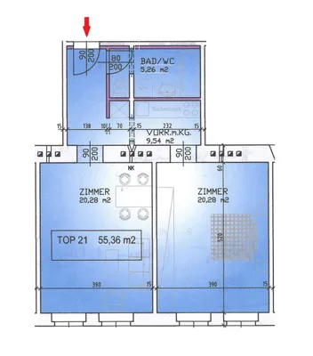 2-Zimmer-Wohnung kaufen in Wien – 55 m², € 245.000 – Bild 8 von 8