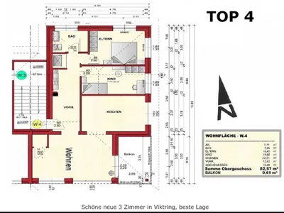 3-Zimmer-Wohnung kaufen in Klagenfurt – 83 m², € 395.000 – Bild 37 von 39