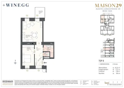 2-Zimmer-Wohnung kaufen in Wien – 55,24 m², € 530.000 – Bild 10 von 10