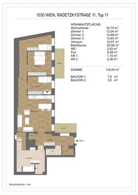4-Zimmer-Wohnung kaufen in Wien – 116 m², € 899.900 – Bild 18 von 18