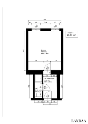 1-Zimmer-Wohnung kaufen in Wien – 25,88 m², € 149.000 – Bild 12 von 12