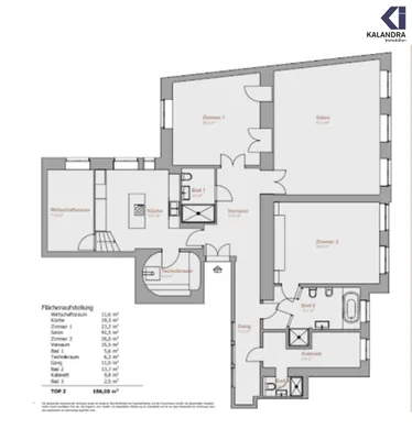 5-Zimmer-Wohnung mieten in Wien – 186 m², € 3.500 – Bild 18 von 19