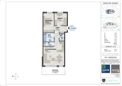 3-Zimmer-Wohnung kaufen in Salzburg-Umgebung – 72,5 m², € 453.400 – Bild 8 von 9