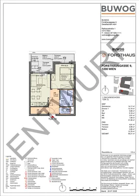 2-Zimmer-Wohnung kaufen in Wien – 41,46 m², € 265.000 – Bild 2 von 8