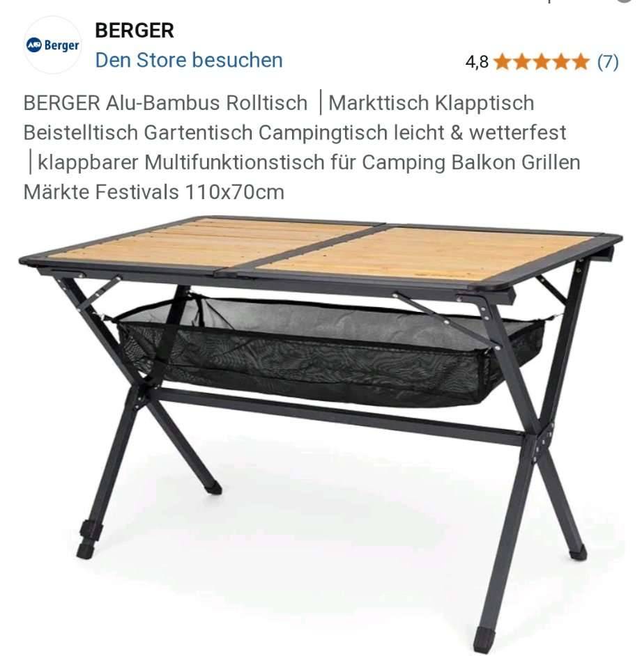 Berger Camping Rolltisch,  35,- (6200 Jenbach) - willhaben