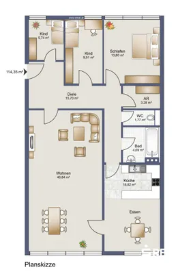 4-Zimmer-Wohnung kaufen in Linz – 114 m², € 230.000 – Bild 13 von 16