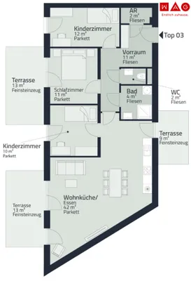 4-Zimmer-Wohnung mieten in Graz – 94,13 m², € 1.578 – Bild 16 von 16