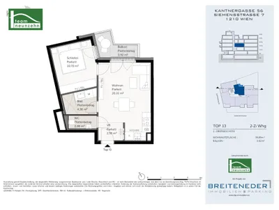 2-Zimmer-Wohnung kaufen in Wien – 39,89 m², € 279.000 – Bild 14 von 14