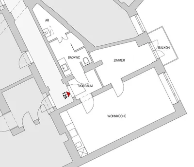 2-Zimmer-Wohnung mieten in Graz – 53 m², € 845 – Bild 2 von 9