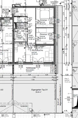 3-Zimmer-Wohnung mieten in Scheibbs – 71,65 m², € 643 – Bild 2 von 12