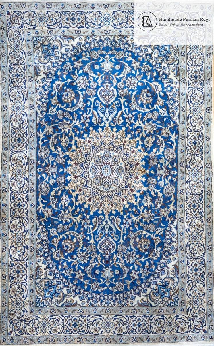 Exklusivaktion - Gratis EU-Versand W1(#385) 299x182cm Handgeknüpfter Nain 12La Perserteppich | Lachak-Toranj Medaillon mit Seide Garantiert HANDGEKNÜPFT PERSER- & ORIENTTEPPICHE