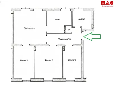 4-Zimmer-Wohnung kaufen in Leoben – 72,94 m², € 69.000 – Bild 10 von 10