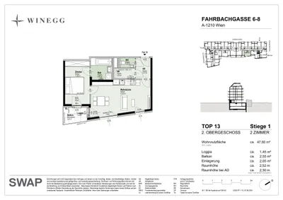 2-Zimmer-Wohnung kaufen in Wien – 47,6 m², € 299.700 – Bild 22 von 22