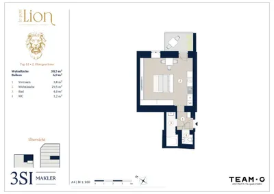1-Zimmer-Wohnung kaufen in Wien – 38,5 m², € 389.000 – Bild 12 von 12