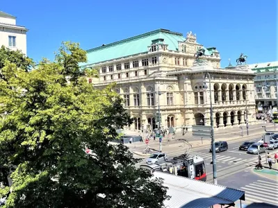 OPERNRING, STAATSOPER, 121 m2 Altbau, 3 Zimmer, Extraküche, Wannenbad, Parketten, 3. Liftstock – Bild 3