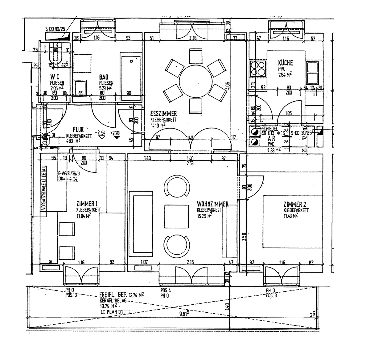 Geförderte 3-Raum-Wohnung in Traun mit Balkon, Standplatz und Tiefgaragenstandplatz zu vermieten! - Ansicht 3