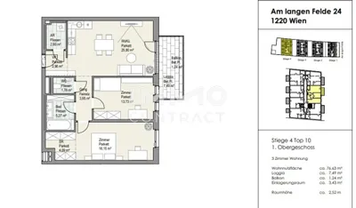 3-Zimmer-Wohnung kaufen in Wien – 76,63 m², € 580.690 – Bild 5 von 6