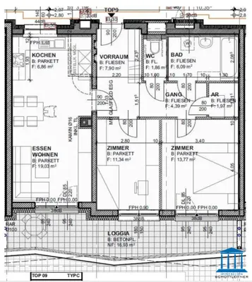 3-Zimmer-Wohnung mieten in Wiener Neustadt – 73,21 m², € 950 – Bild 26 von 30