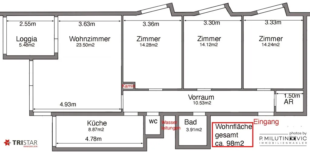 NEUER PREIS++ Großzügige 4-Zimmer Neubauwohnung mit Loggia ( ca. 98 m²), nähe Bahnhof ++Süd-Westausrichtung mit AbendSonne & AbendRot++Ihr SONNIGES Zuhause - Widok 2