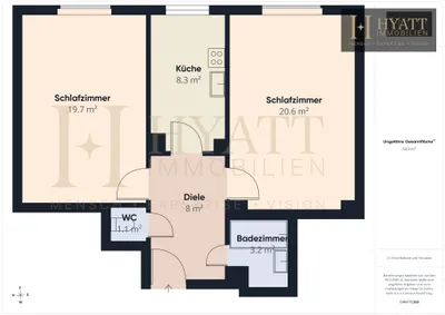 2-Zimmer-Wohnung kaufen in Wien – 61,5 m², € 329.000 – Bild 8 von 8