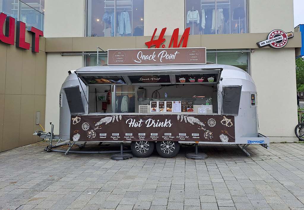 AIRSTREAM Verkaufsanhänger Streetfood Würstelstand Foodtruck ...