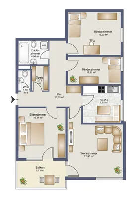 4-Zimmer-Wohnung kaufen in Dornbirn – 97,91 m² – Bild 2 von 14
