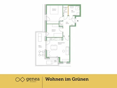 3-Zimmer-Wohnung mieten in Graz – 68,81 m², € 1.212 – Bild 2 von 33