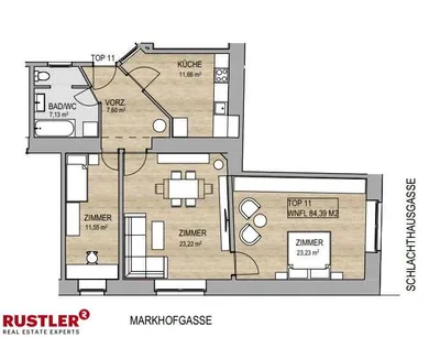 3-Zimmer-Wohnung kaufen in Wien – 84,39 m², € 375.000 – Bild 17 von 17