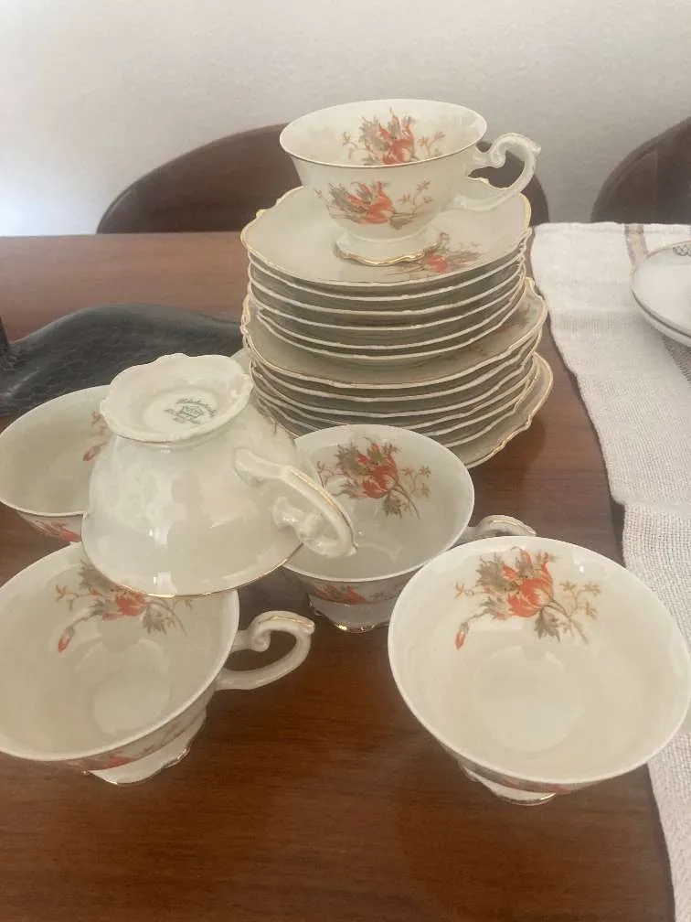 Hutschenreuther Kaffeeservice & Silber Kuchenzange, € 35,- (1070 Wien)