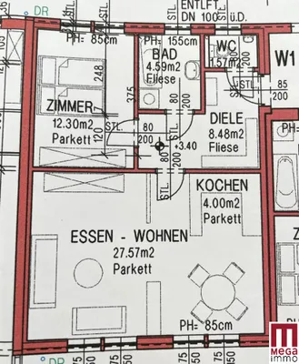 2-Zimmer-Wohnung mieten in Weiz – 60 m², € 682 – Bild 10 von 10
