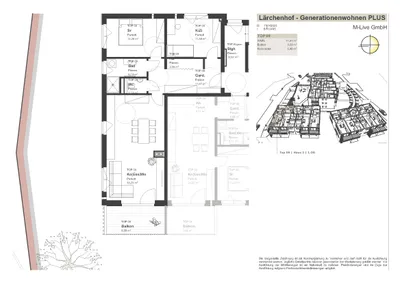 3-Zimmer-Wohnung mieten in Sankt Johann im Pongau – 78,05 m², € 1.384 – Bild 2 von 6