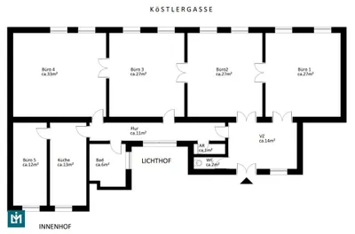 5-Zimmer-Gewerbeimmobilie mieten in Wien – 168 m², € 2.990 – Bild 18 von 18