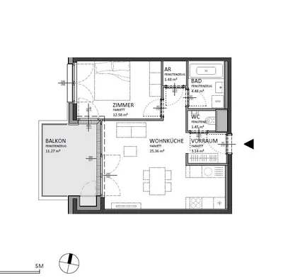 2-Zimmer-Wohnung kaufen in Wien – 48,5 m², € 342.000 – Bild 11 von 11