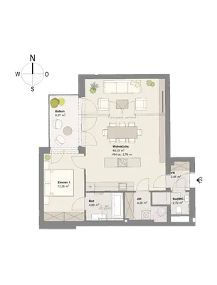 2-Zimmer-Wohnung kaufen in Wien – 69,72 m², € 575.600 – Bild 9 von 9
