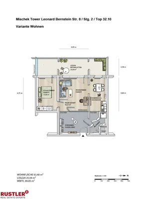 2-Zimmer-Wohnung kaufen in Wien – 63,48 m², € 495.000 – Bild 10 von 11