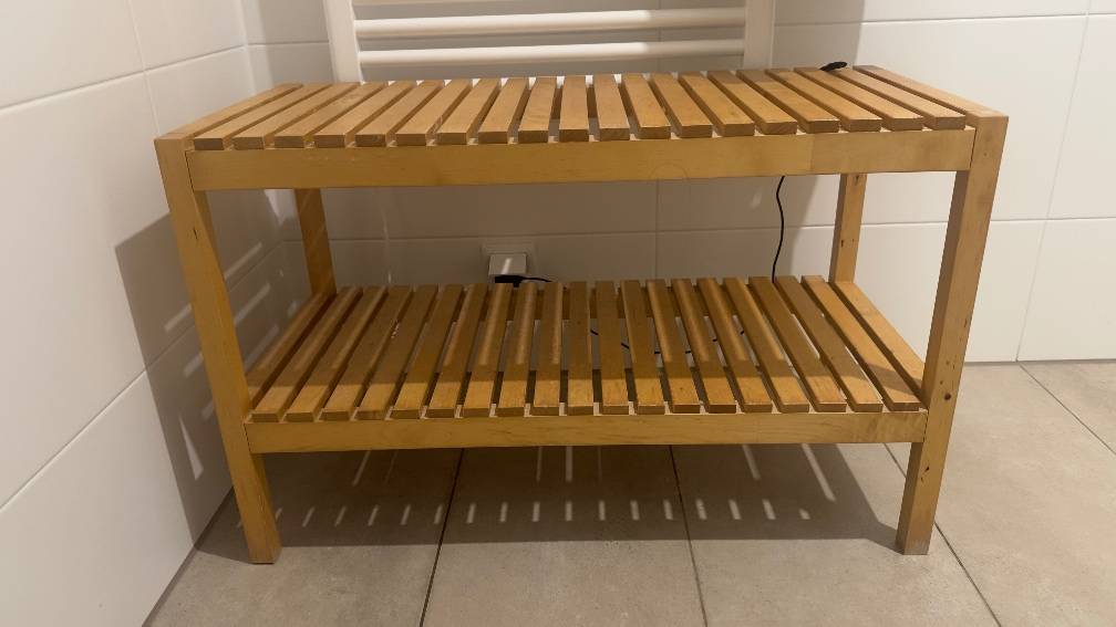 IKEA MOLGER Bambusbank - Badezimmerbank / Holzbank aus Bambus,  20,- (8020  Lend) - willhaben