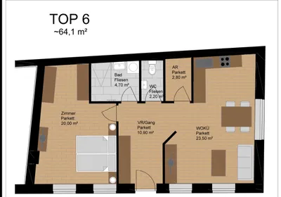 2-Zimmer-Wohnung mieten in Eisenstadt – 64 m², € 807 – Bild 10 von 10