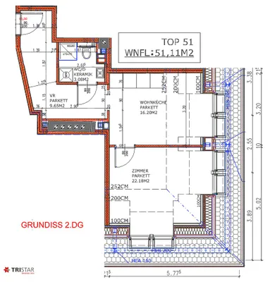2-Zimmer-Wohnung kaufen in Wien – 51,11 m², € 249.000 – Bild 13 von 20