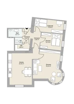 4-Zimmer-Wohnung kaufen in Wien – 83,32 m², € 448.000 – Bild 15 von 15