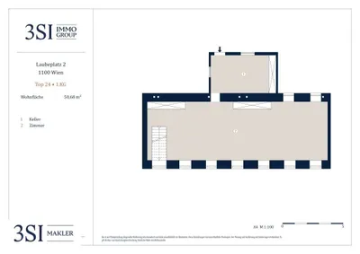 2-Zimmer-Gewerbeimmobilie kaufen in Wien – 124 m², € 139.000 – Bild 4 von 4