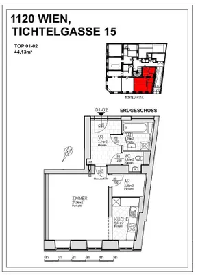 1-Zimmer-Wohnung kaufen in Wien – 44,13 m², € 159.000 – Bild 13 von 14